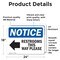 Signmission Restrooms This Way Please (Left Arrow) Sign With Symbol, 24 in W x Rectangle, Vinyl Decal OS-2PACK-NS-D-1824-L-18098 - alternate 5